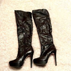 COPY - Gently worn Aldo over the knee leather boots
